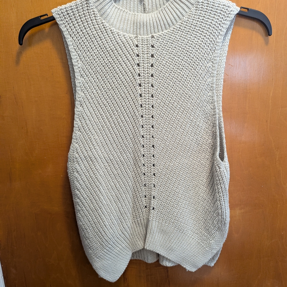 Express Light Beige Knit Sweater